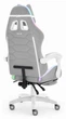 Компьютерное кресло Hell's HC-1039 LED RGB Grey-White (ткань) - изображение 5