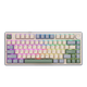 Игровая Беспроводная Клавиатура AULA F75 White-Green - изображение 2