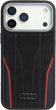 Etui plecki Audi R8 Genuine Leather MagSafe do Apple iPhone 17 Pro Black-Red (AU-TPUPCMIP17P-R8/D3-RD) - obraz 1