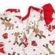 Боди Dexter`s-платье для девочки с крылышками и повязкой с оленями christmas reindeer 74 см белый - изображение 5