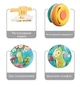 Ходунки детские Sobebear YL 622 телефон, звук, музыка, звуки животных, шестерни, пальчиковые игры, сортер, регулировка высоты Зеленый - изображение 14
