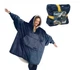 Плед Толстовка с капюшоном и рукавами Huggle Hoodie плед - худи (синий) One size (467-1021) - изображение 2