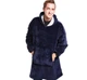 Плед Толстовка с капюшоном и рукавами Huggle Hoodie плед - худи (синий) One size (467-1021) - изображение 6