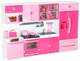 Mebelki dla lalek Kik kuchnia 4 segmenty dźwięki LED 48 cm (KX6117) (5903039719217) - obraz 2