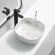 Раковина накладная для ванной комнаты мраморная 370х370х135 мм Mixxus Premium (MP6537) - изображение 2