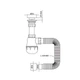 Сифон для кухні Mixxus SK-01-A 1 1/2"x40 з литим випуском 40*40/50 (MI8190) - зображення 2