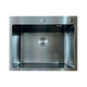 Кухонная мойка Mixxus MH6050 Micro Decor Black 3.0/0.8 мм черная интегрированная из нержавеющей стали (MI8223) - изображение 1