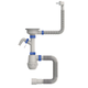 Сифон для кухни Mixxus SK-05-WH 3 1/2"x40 с пластиковой сеткой, отводом для стиральной машины, г - изображение 1