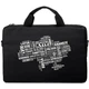 Сумка для ноутбука Vinga 15.6" NB1502 Black, white print (NB1502UWBK) - зображення 4
