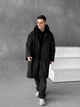 Дождевик Черный Однотонная Куртка Длинная S-M (369382) - изображение 3