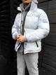 Мужская зимняя куртка белая с принтом S (369529) - изображение 8