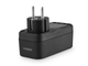 Мережевий адаптер VIDEX ONCORD 1п 2.4A 2USB+USB-C з заземленням Чорний (VF-AD1G2U1C-B) - зображення 5