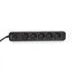 Сетевой удлинитель VIDEX ONCORD с выключателем 5 розеток 3 м Черный (VF-PD53G-B) - изображение 11
