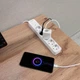 Сетевой удлинитель VIDEX ONCORD с выключателем 5 розеток 3 м Белый (VF-PD53G-W) - изображение 7