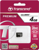 Карта пам'яті Transcend Premium microSDHC 4GB Class 10 (TS4GUSDC10) - зображення 2