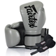Рукавички боксерські з бинтами Fairtex BGV14 14 унцій, сірі - изображение 1