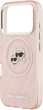 Etui Karl Lagerfeld IML Glitter Karl & Choupette Heads MagSafe do Apple iPhone 17 Pro Pink (3666339499075) - obraz 6