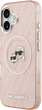 Etui Karl Lagerfeld IML Glitter Karl & Choupette Heads MagSafe do Apple iPhone 17 Pink (3666339499051) - obraz 3