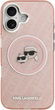 Etui Karl Lagerfeld IML Glitter Karl & Choupette Heads MagSafe do Apple iPhone 17 Pink (3666339499051) - obraz 4