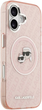 Etui Karl Lagerfeld IML Glitter Karl & Choupette Heads MagSafe do Apple iPhone 17 Pink (3666339499051) - obraz 5