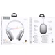 Бездротові навушники HOCO W65 Happy BT headphones Silver (6942007650342) - изображение 2