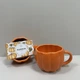 Чашка фарфоровая 350 мл h-7.5 см, d-9.5 см Limited Edition PUMPKIN PX001-K606 оранжевая - изображение 3