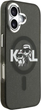 Панель Karl Lagerfeld IML Glitter Karl & Choupette Sketch MagSafe do Apple iPhone 17 Black (3666339504472) - зображення 5