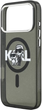 Панель Karl Lagerfeld IML Glitter Karl & Choupette Sketch MagSafe do Apple iPhone 17 Pro Black (3666339504496) - зображення 6