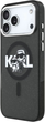 Панель Karl Lagerfeld IML Glitter Karl & Choupette Sketch MagSafe do Apple iPhone 17 Pro Max Black (3666339504502) - зображення 3
