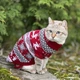 Светр для котів (кішок) Різдво XL Червоний - зображення 9