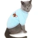 Флісова кофта для котів (кішок) Bubble 2XL Блакитний - зображення 1