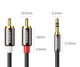 Инсертный кабель UGREEN AV116 3.5mm to 2xRCA 3m Black (10590) - изображение 3