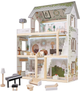 Drewniany domek dla lalek Kik Lulilo Floro boho LED 78 cm (KX5944) (55903039721647) - obraz 1