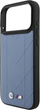 Панель BMW M Quilted Logo MagSafe для Apple iPhone 17 Pro Max Blue (BMHMP17X25PSECHB) - зображення 6