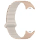 Ремешок Dual-color Magnetic для Xiaomi Mi Band 9/8 Beige / White - изображение 3