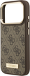 Панель Guess 4G Logo Plate MagSafe для iPhone 17 Pro Brown (3666339489786) - зображення 6