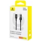 Кабель Baseus Gem Fast Charging Data Cable Type-C to Type-C 2м для швидкого заряджання та передачі даних 20V/5A Cluster Black - зображення 6