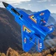 Літак на радіокеруванні SCHE HW32 F22 Fighter Blue (79436) - изображение 2