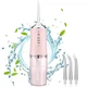 Іригатор для чищення зубів та порожнини рота Oral Irrigator з акумулятором та змінними насадками Рожевий - изображение 1