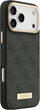 Etui plecki Guess 4G Logo Plate MagSafe do iPhone 17 Pro Max Black (3666339489755) - obraz 4