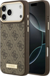 Панель Guess 4G Logo Plate MagSafe для iPhone 17 Pro Max Brown (3666339489793) - зображення 1