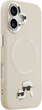 Панель Karl Lagerfeld Karl & Choupette Pin MagSafe do Apple iPhone 17 Beige (3666339495138) - зображення 5
