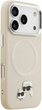 Панель Karl Lagerfeld Karl & Choupette Pin MagSafe do Apple iPhone 17 Pro Beige (3666339495152) - зображення 5