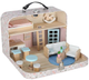 Domek dla lalek Kik w walizce akcesoria drewniane mebelki (KX3054) (5903039767539) - obraz 3