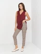 Блуза H&M 36 Бордовий 0389544_борд_01 - зображення 3