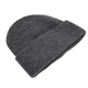 Жіноча шапка біні Corze HC6DG - вовняна, оверсайз, темно-сіра (dark gray) - изображение 7