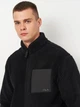 Куртка Шерпа демисезонная мужская Fila FAM1116-80010 L Черная (4067777239602) - изображение 4