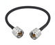 Пигтейл RG58 с разъёмами PL259 — PL259, 50 см (UHF Male-Male) - изображение 1