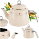 Czajnik Orion Tonca emaliowany Kremowy 1.6 l (8592381228545) - obraz 5