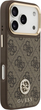 Панель Guess 4G Strass Logo MagSafe для iPhone 17 Pro Brown (3666339529284) - зображення 4
